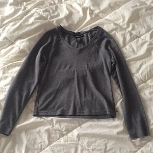 Long sleeve gray sweater